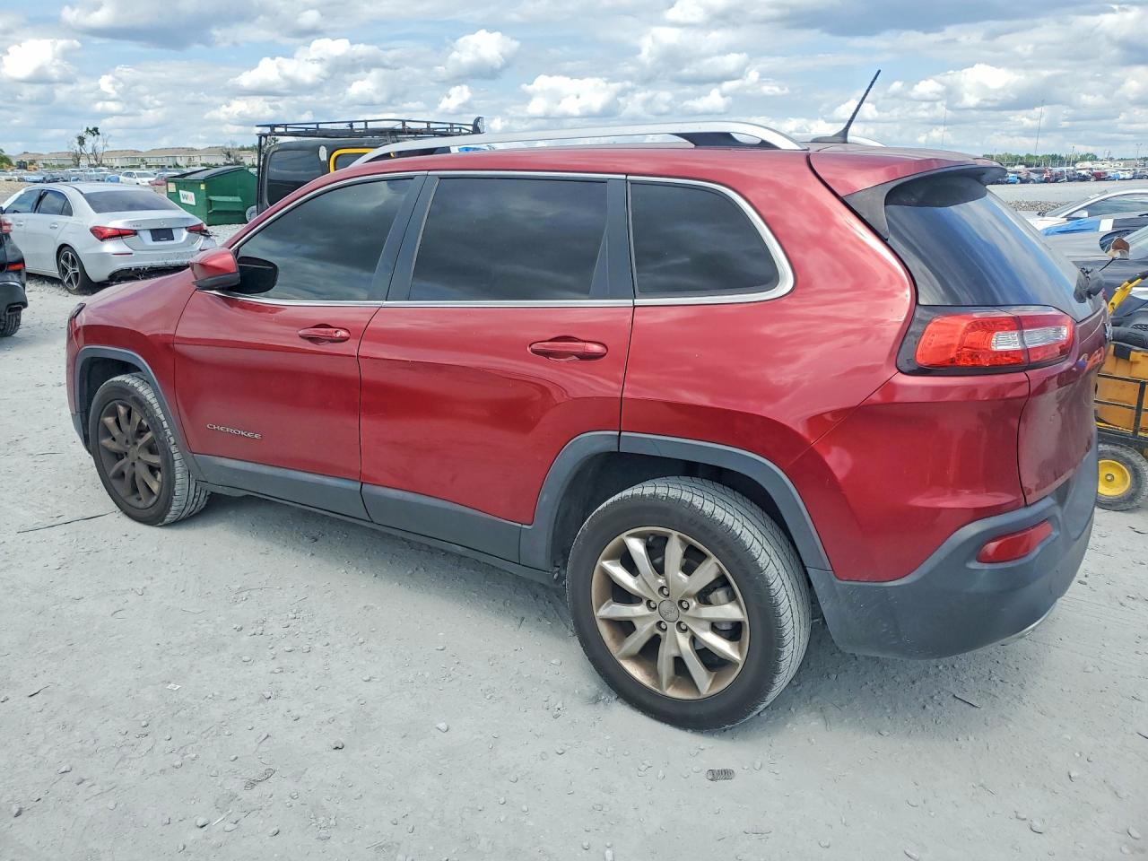 2014 Jeep Cherokee Limited Красный vin: 1C4PJLDB8EW225909