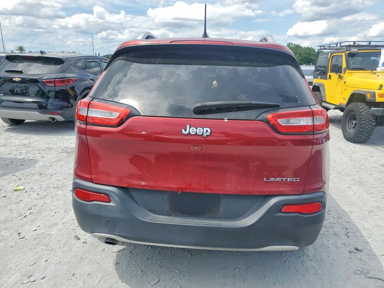 2014 Jeep Cherokee Limited Красный vin: 1C4PJLDB8EW225909