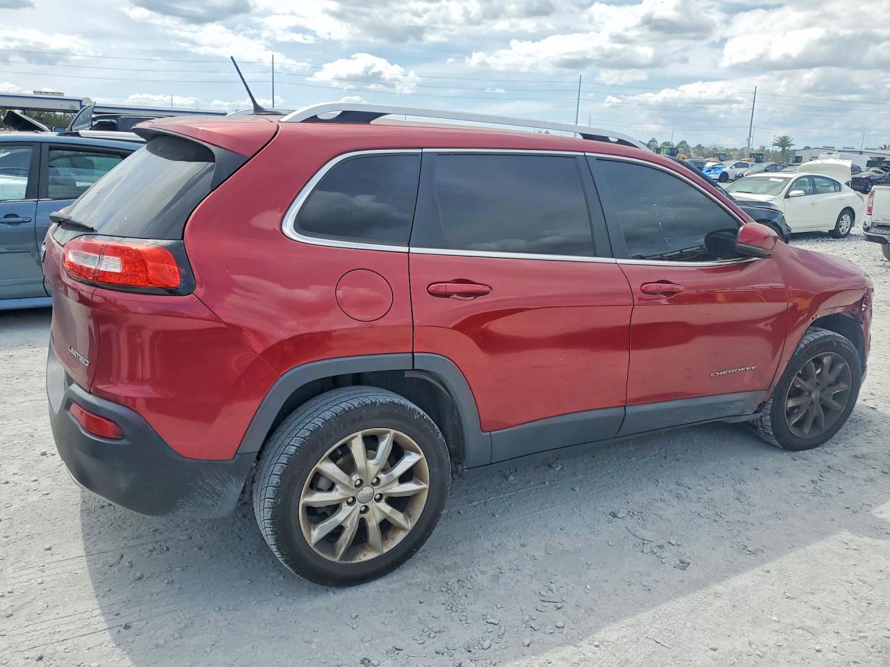 2014 Jeep Cherokee Limited Красный vin: 1C4PJLDB8EW225909