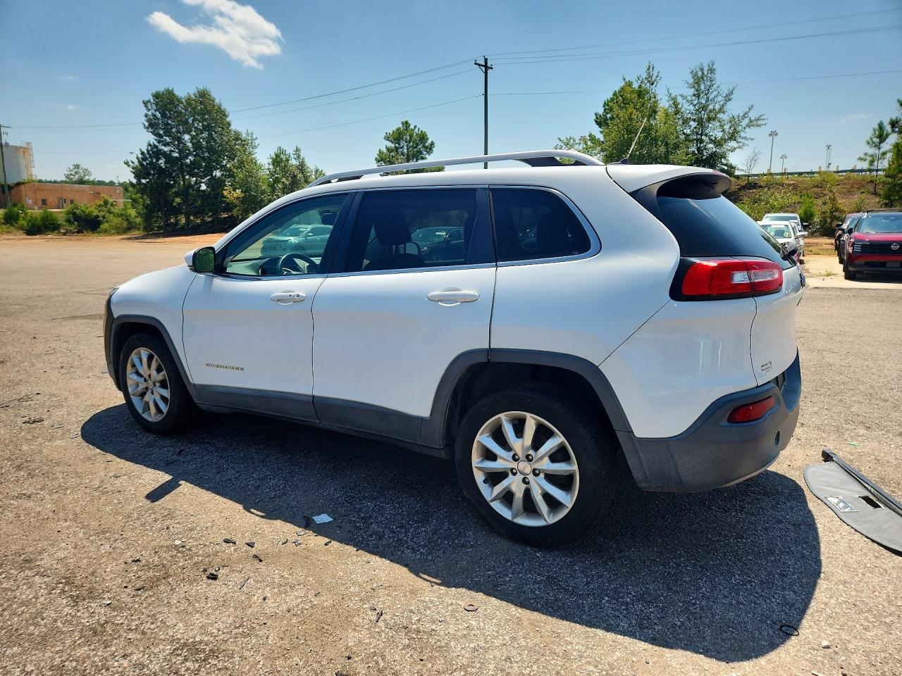2014 Jeep Cherokee Limited White vin: 1C4PJLDB8EW314282