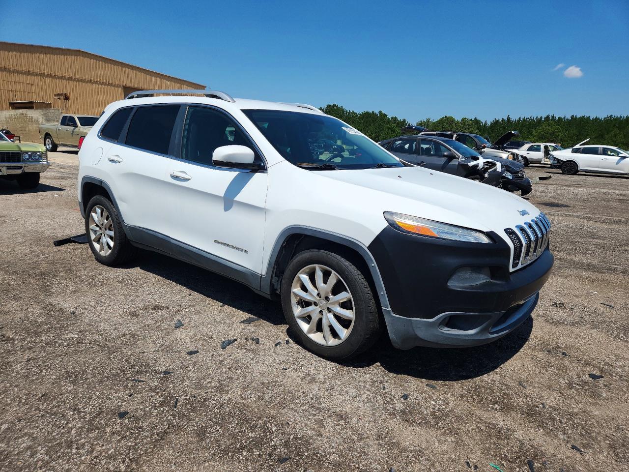2014 Jeep Cherokee Limited White vin: 1C4PJLDB8EW314282