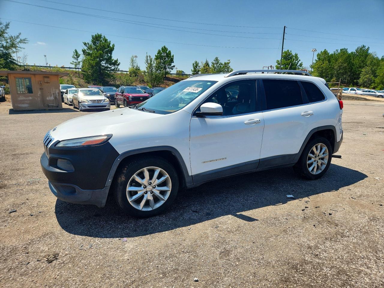 2014 Jeep Cherokee Limited White vin: 1C4PJLDB8EW314282