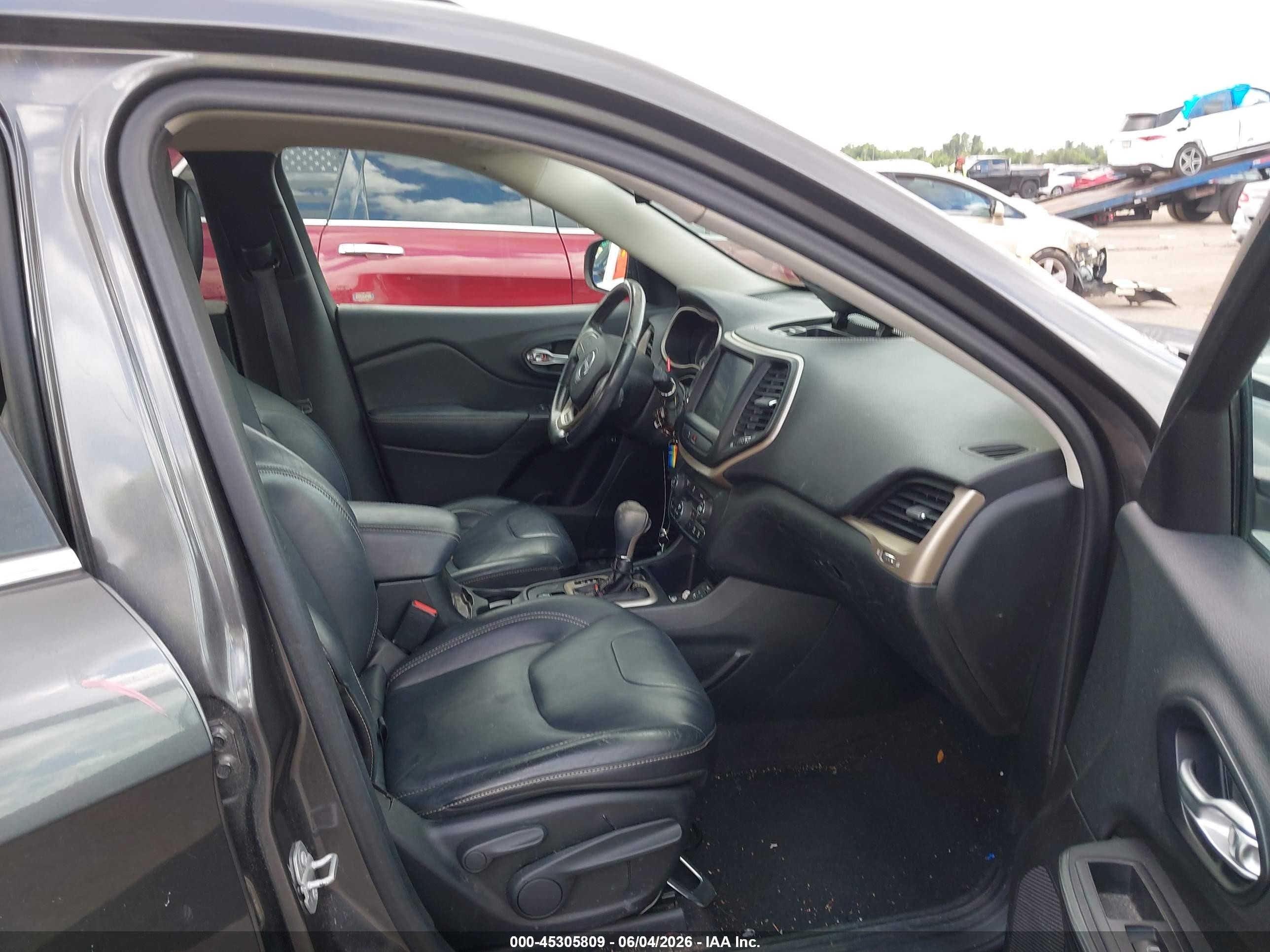 2015 Jeep Cherokee Limited Gray vin: 1C4PJLDB8FW701240