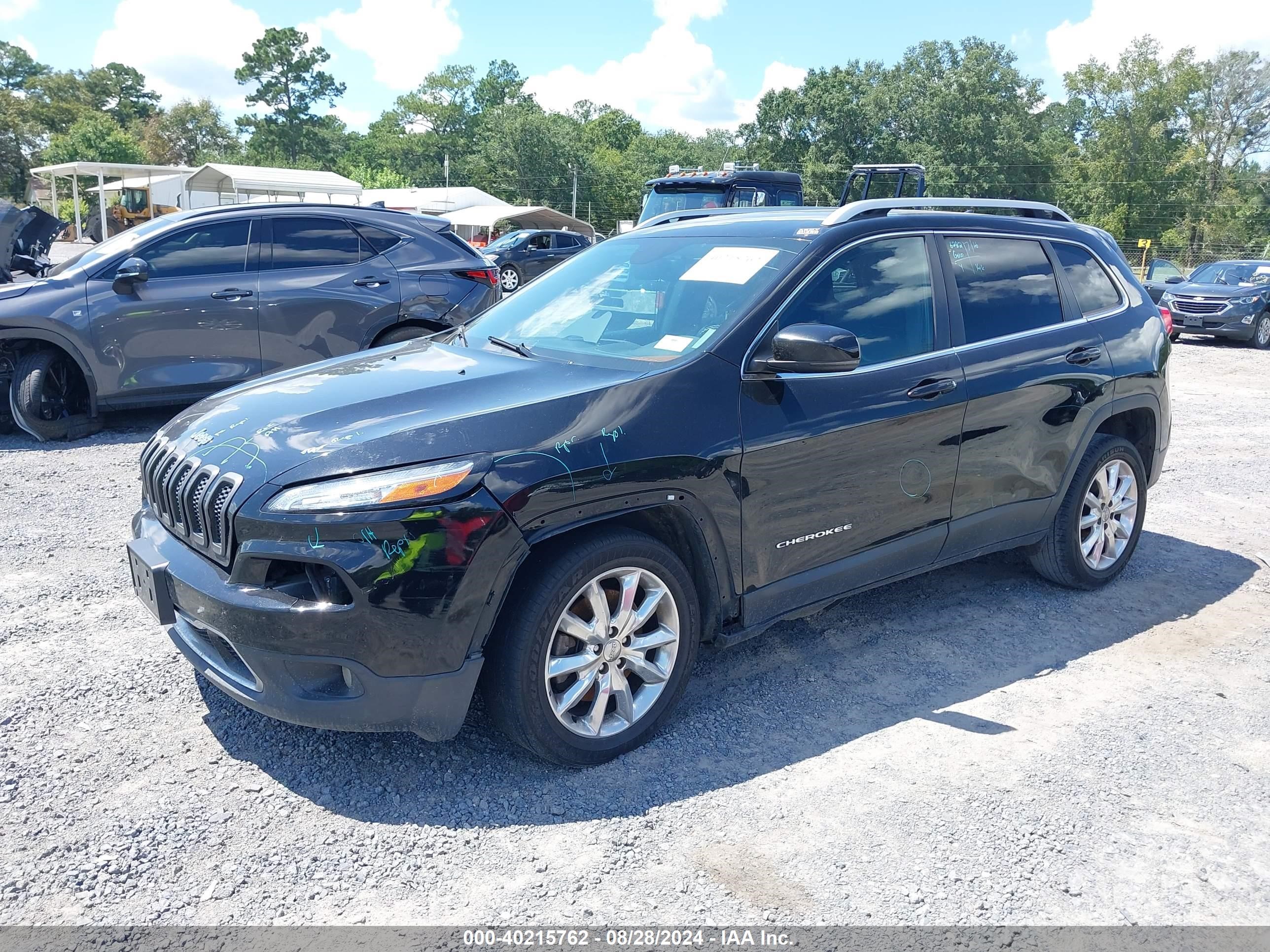 2017 Jeep Cherokee Limited Fwd Black vin: 1C4PJLDB8HW521761