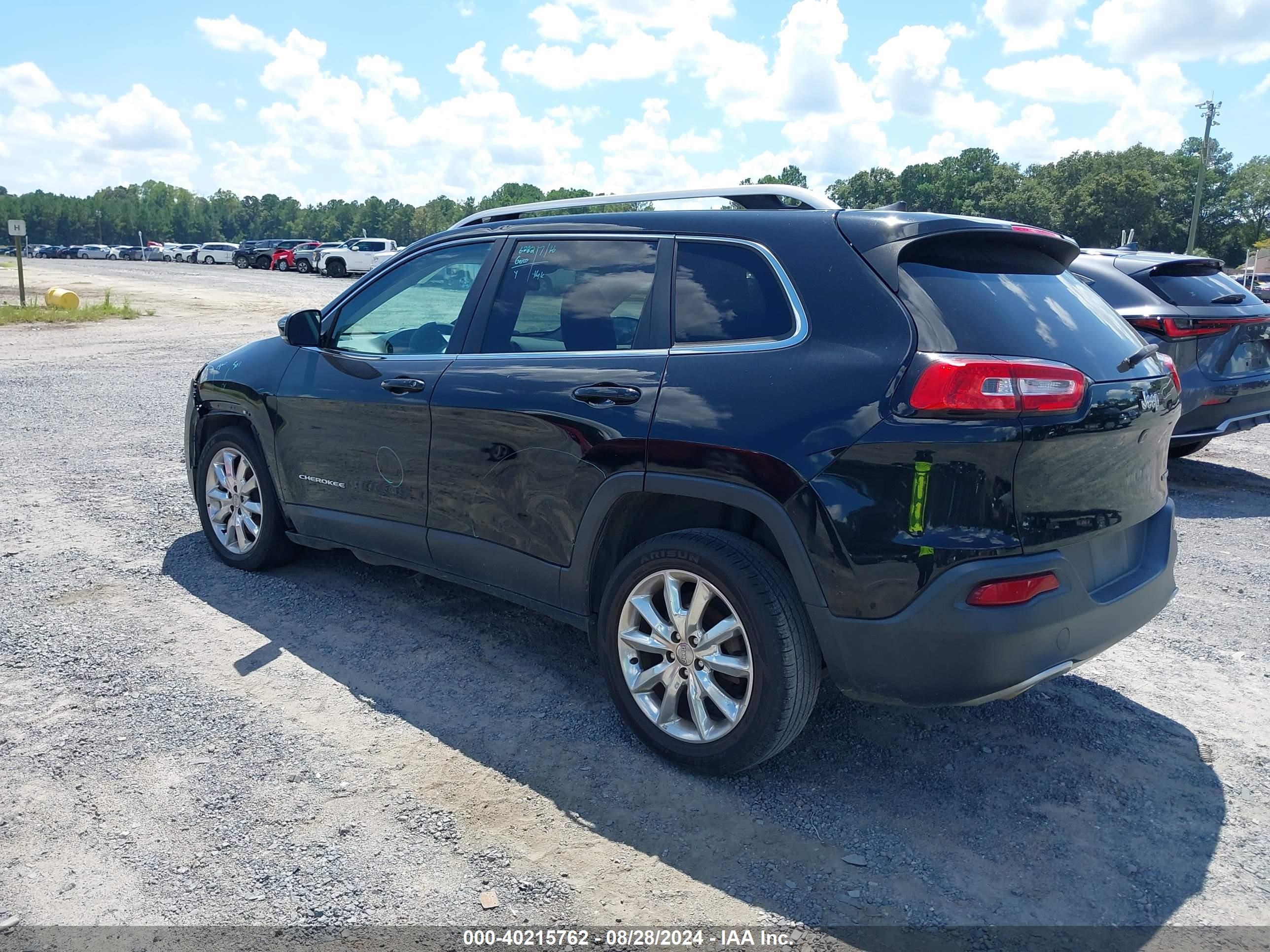 2017 Jeep Cherokee Limited Fwd Black vin: 1C4PJLDB8HW521761