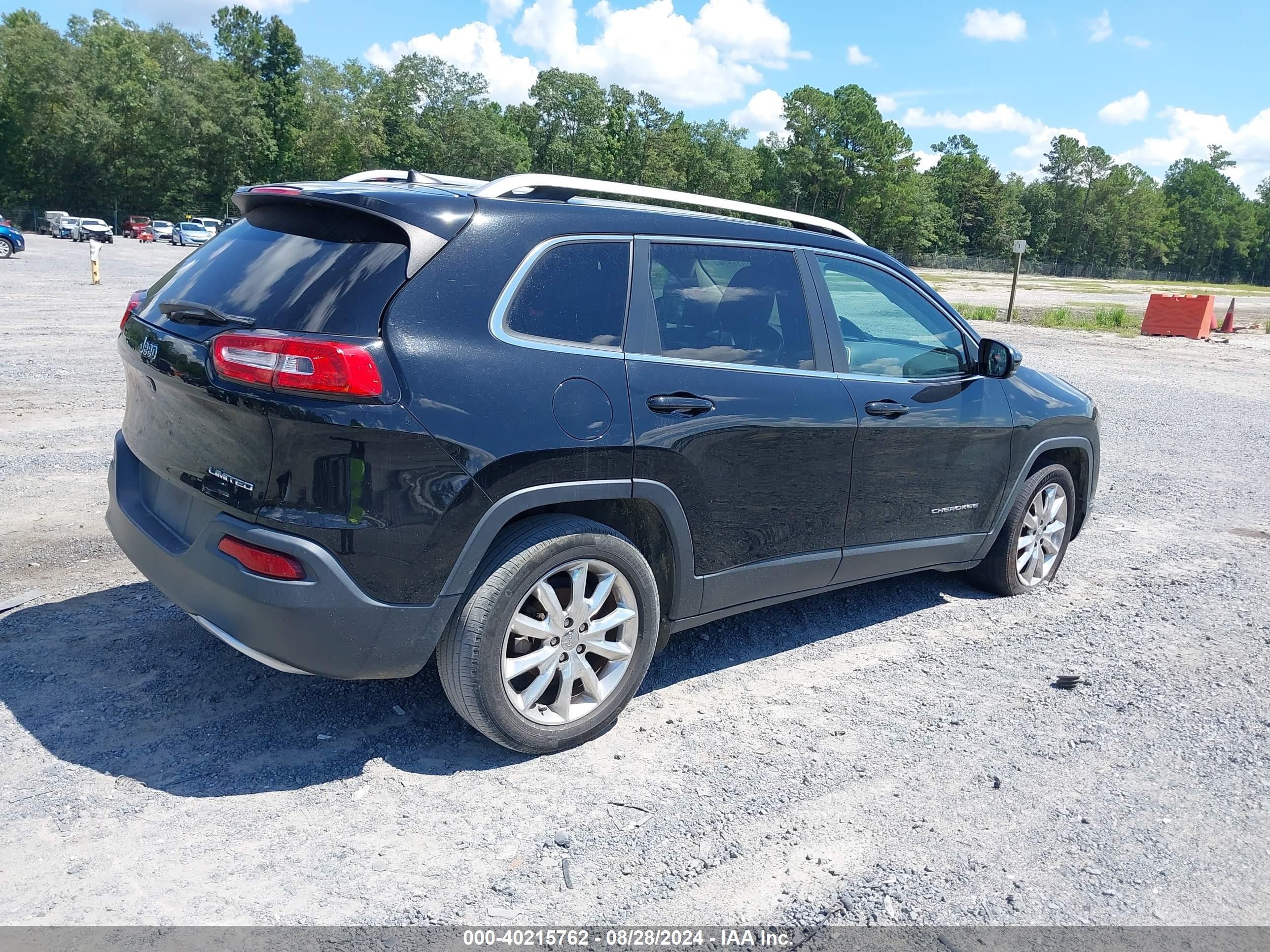 2017 Jeep Cherokee Limited Fwd Black vin: 1C4PJLDB8HW521761