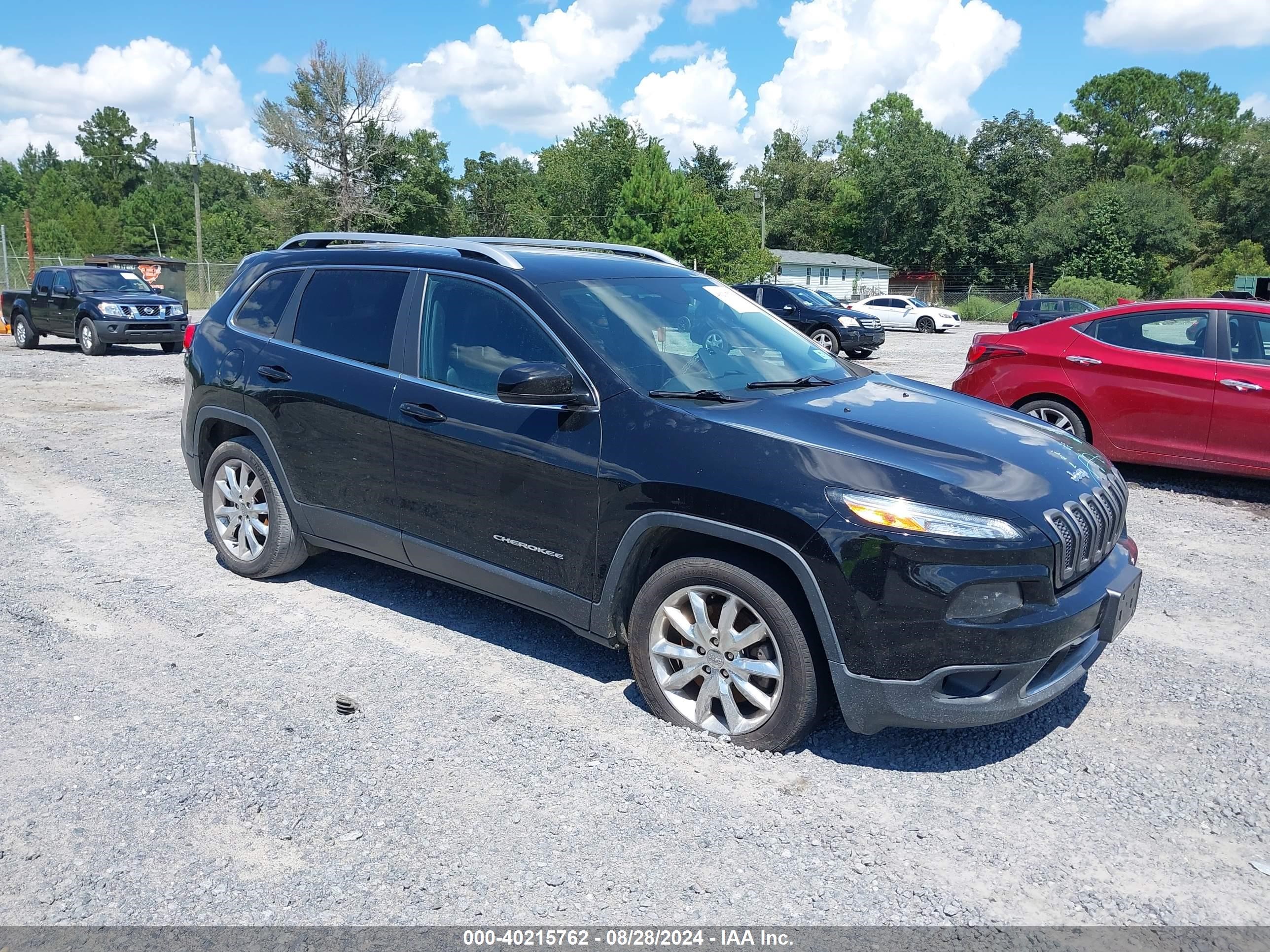 2017 Jeep Cherokee Limited Fwd Black vin: 1C4PJLDB8HW521761
