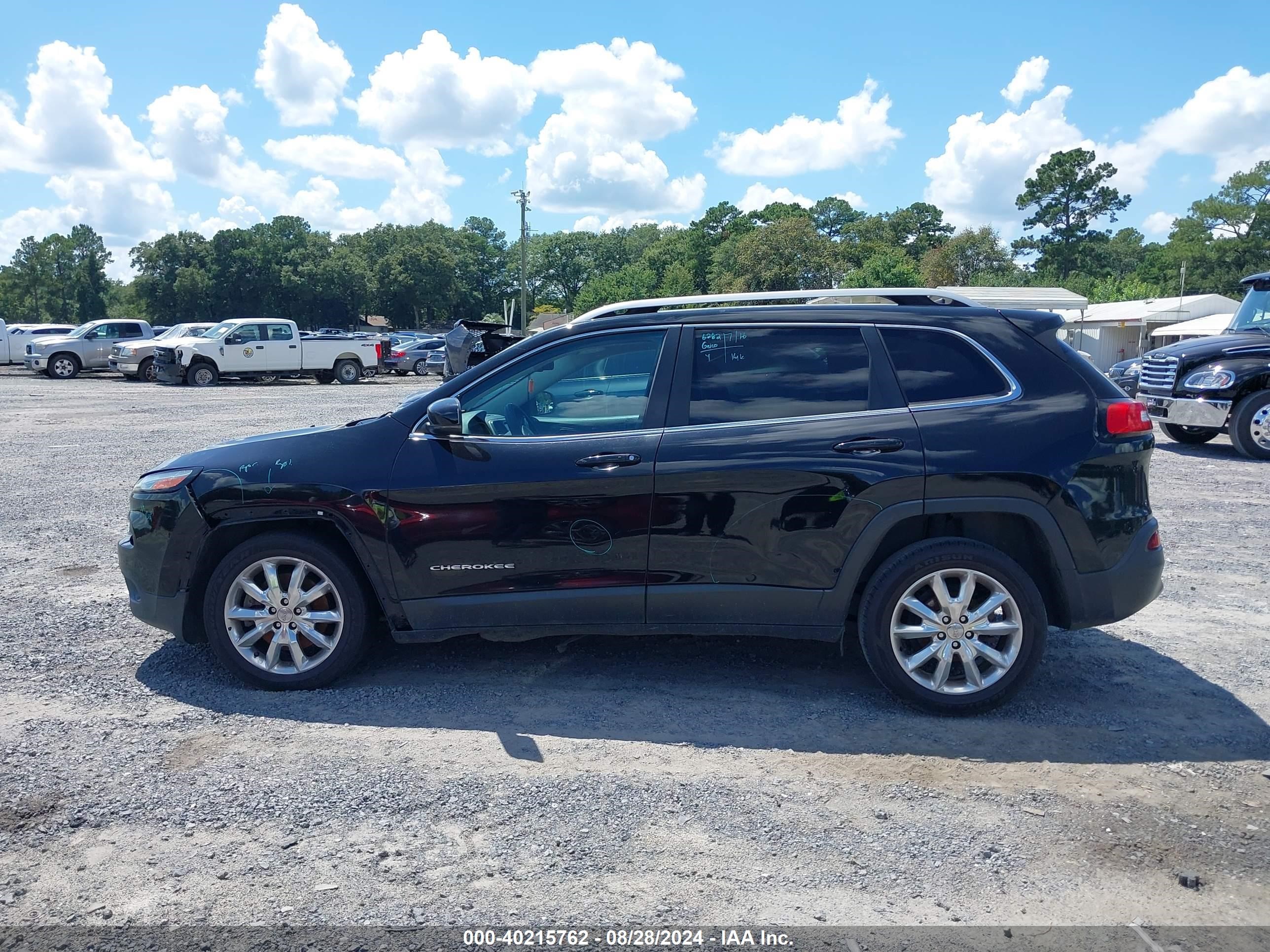 2017 Jeep Cherokee Limited Fwd Black vin: 1C4PJLDB8HW521761