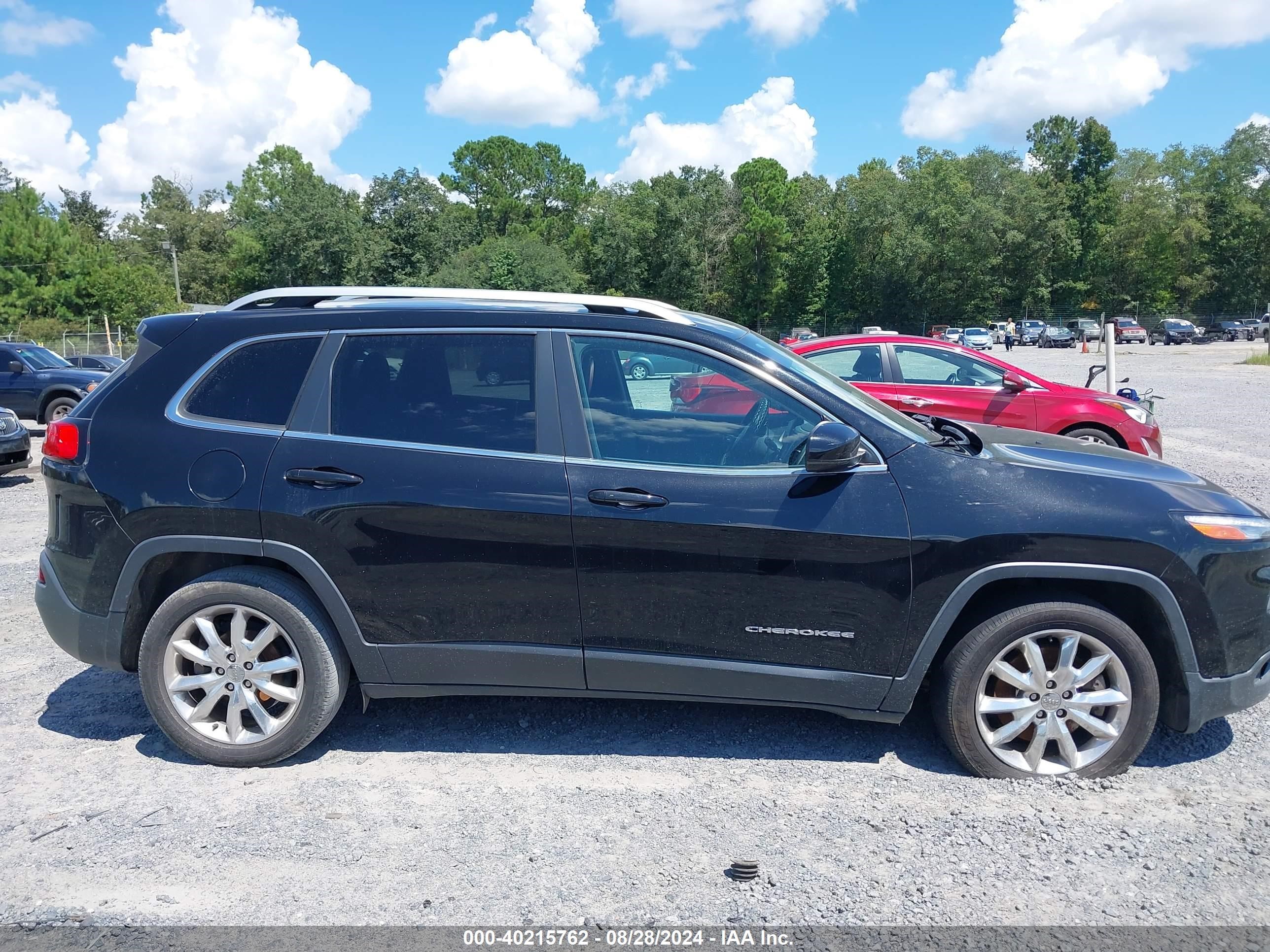 2017 Jeep Cherokee Limited Fwd Black vin: 1C4PJLDB8HW521761