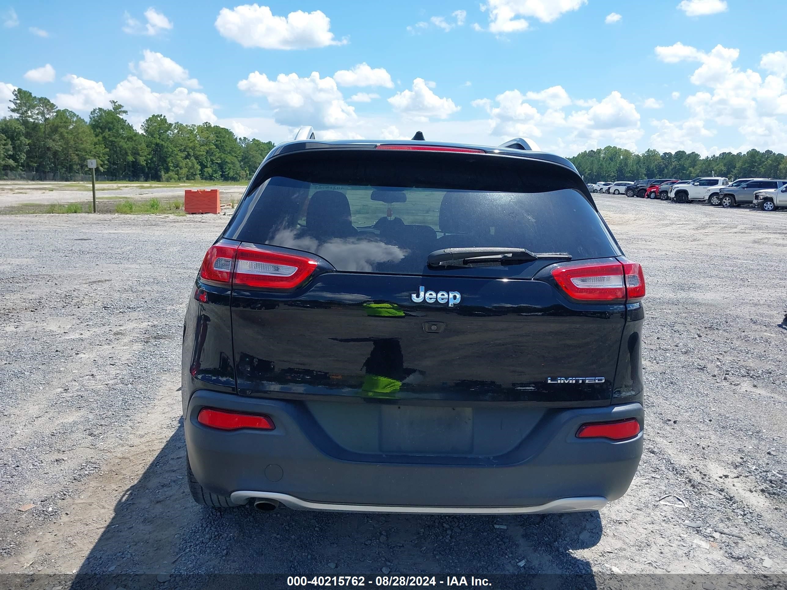 2017 Jeep Cherokee Limited Fwd Black vin: 1C4PJLDB8HW521761
