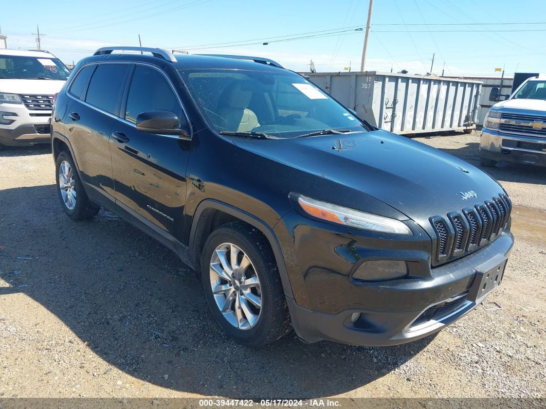 2017 Jeep Cherokee Limited Fwd Black vin: 1C4PJLDB8HW522344