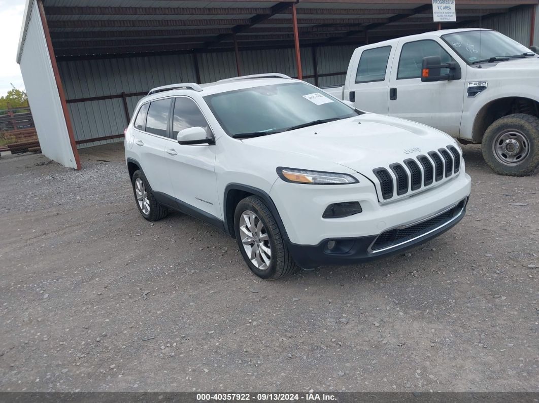 2017 Jeep Cherokee Limited Fwd White vin: 1C4PJLDB8HW526586