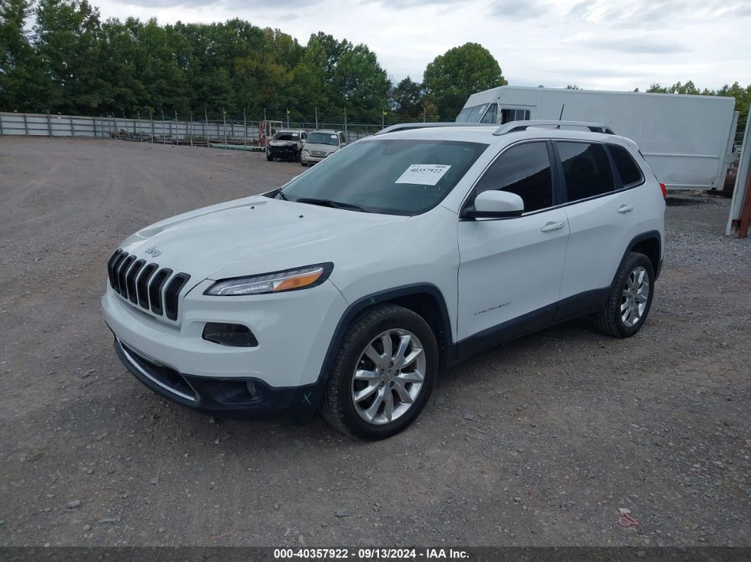 2017 Jeep Cherokee Limited Fwd White vin: 1C4PJLDB8HW526586