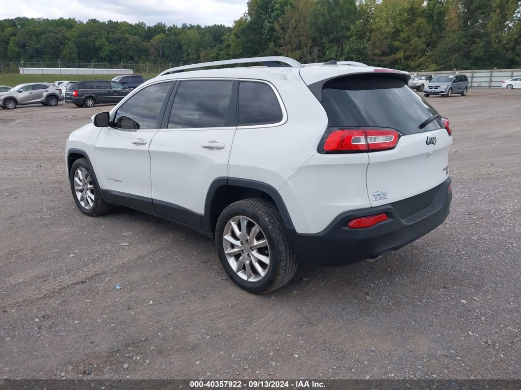 2017 Jeep Cherokee Limited Fwd White vin: 1C4PJLDB8HW526586