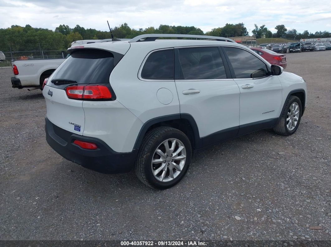2017 Jeep Cherokee Limited Fwd White vin: 1C4PJLDB8HW526586