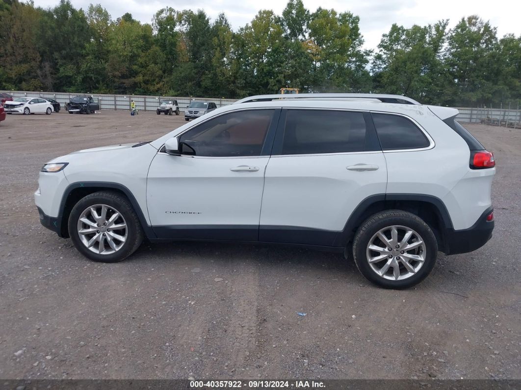 2017 Jeep Cherokee Limited Fwd White vin: 1C4PJLDB8HW526586