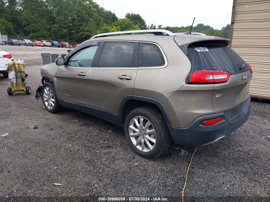 2017 Jeep Cherokee Limited Fwd Gold vin: 1C4PJLDB8HW604655