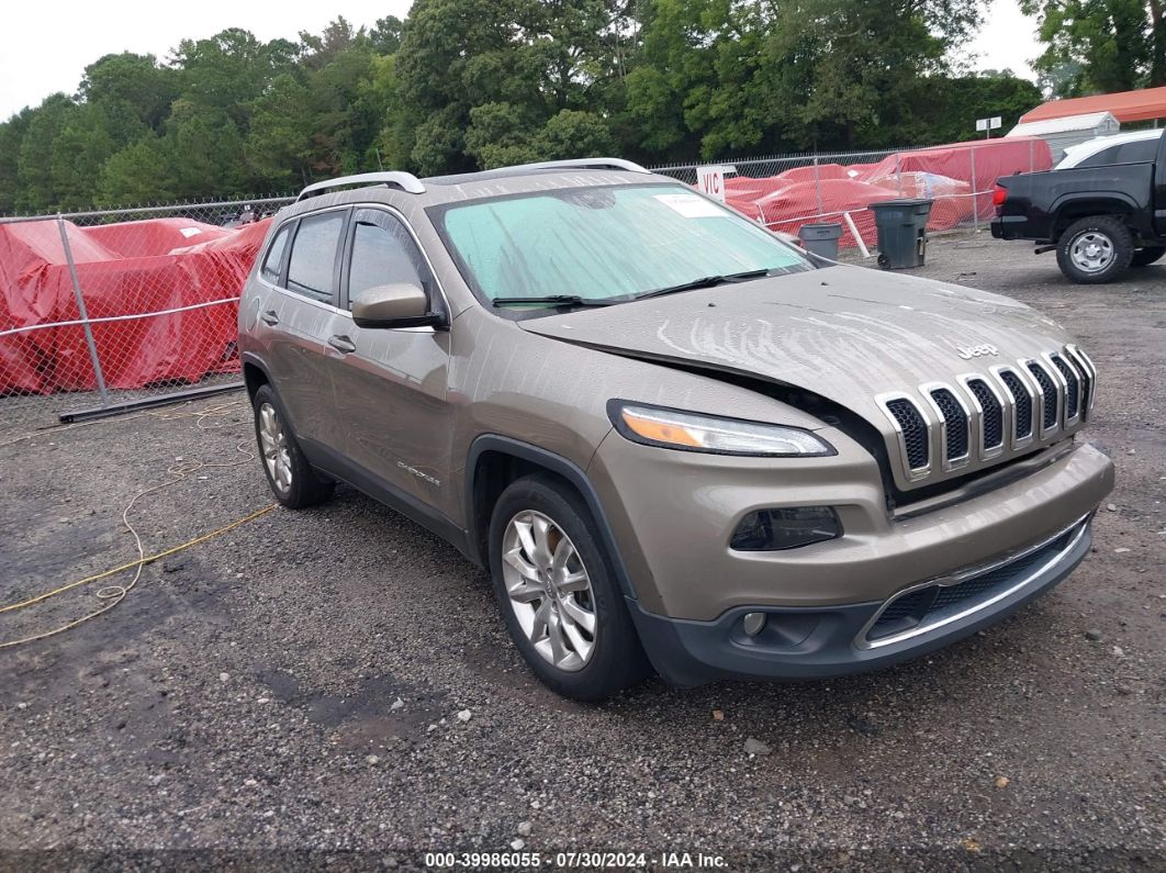 2017 Jeep Cherokee Limited Fwd Gold vin: 1C4PJLDB8HW604655