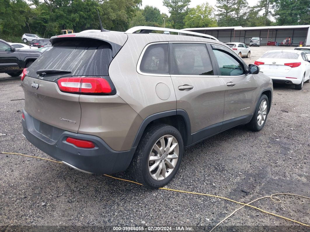 2017 Jeep Cherokee Limited Fwd Gold vin: 1C4PJLDB8HW604655