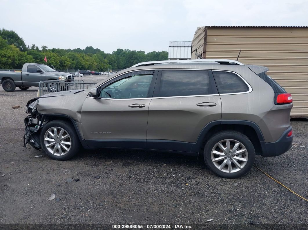 2017 Jeep Cherokee Limited Fwd Gold vin: 1C4PJLDB8HW604655