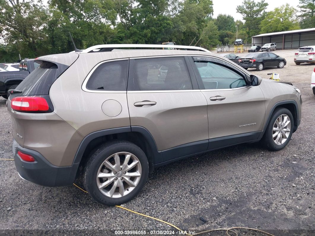 2017 Jeep Cherokee Limited Fwd Gold vin: 1C4PJLDB8HW604655