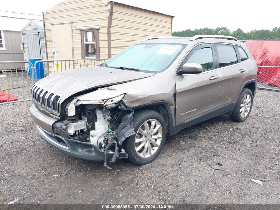 2017 Jeep Cherokee Limited Fwd Gold vin: 1C4PJLDB8HW604655
