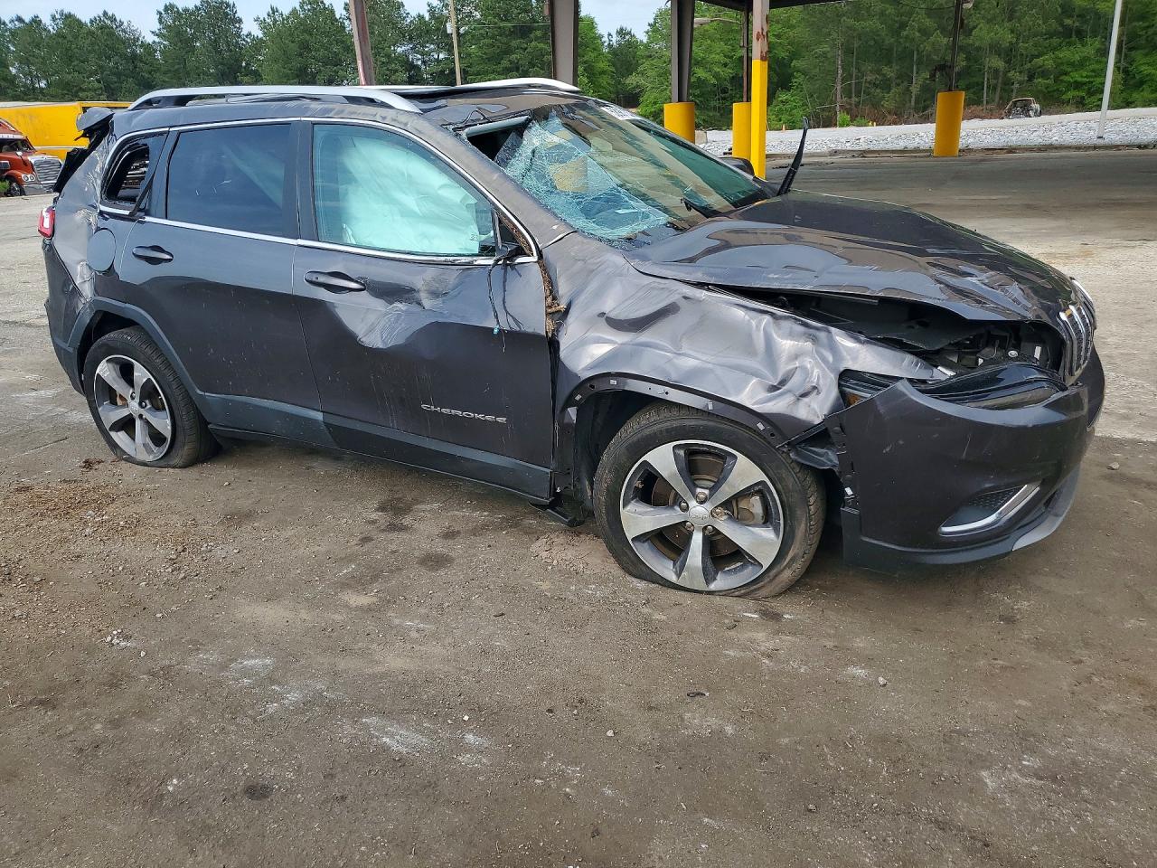 2019 Jeep Cherokee Limited Угольный vin: 1C4PJLDB8KD326116
