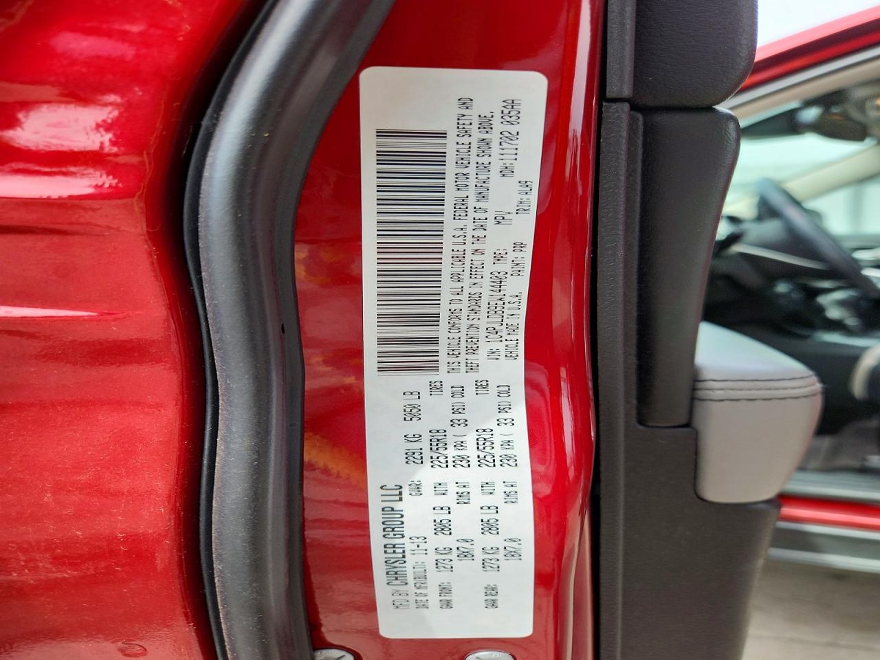 2014 Jeep Cherokee Limited Red vin: 1C4PJLDB9EW144403