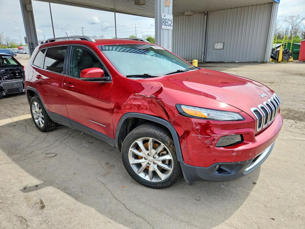 2014 Jeep Cherokee Limited Red vin: 1C4PJLDB9EW144403