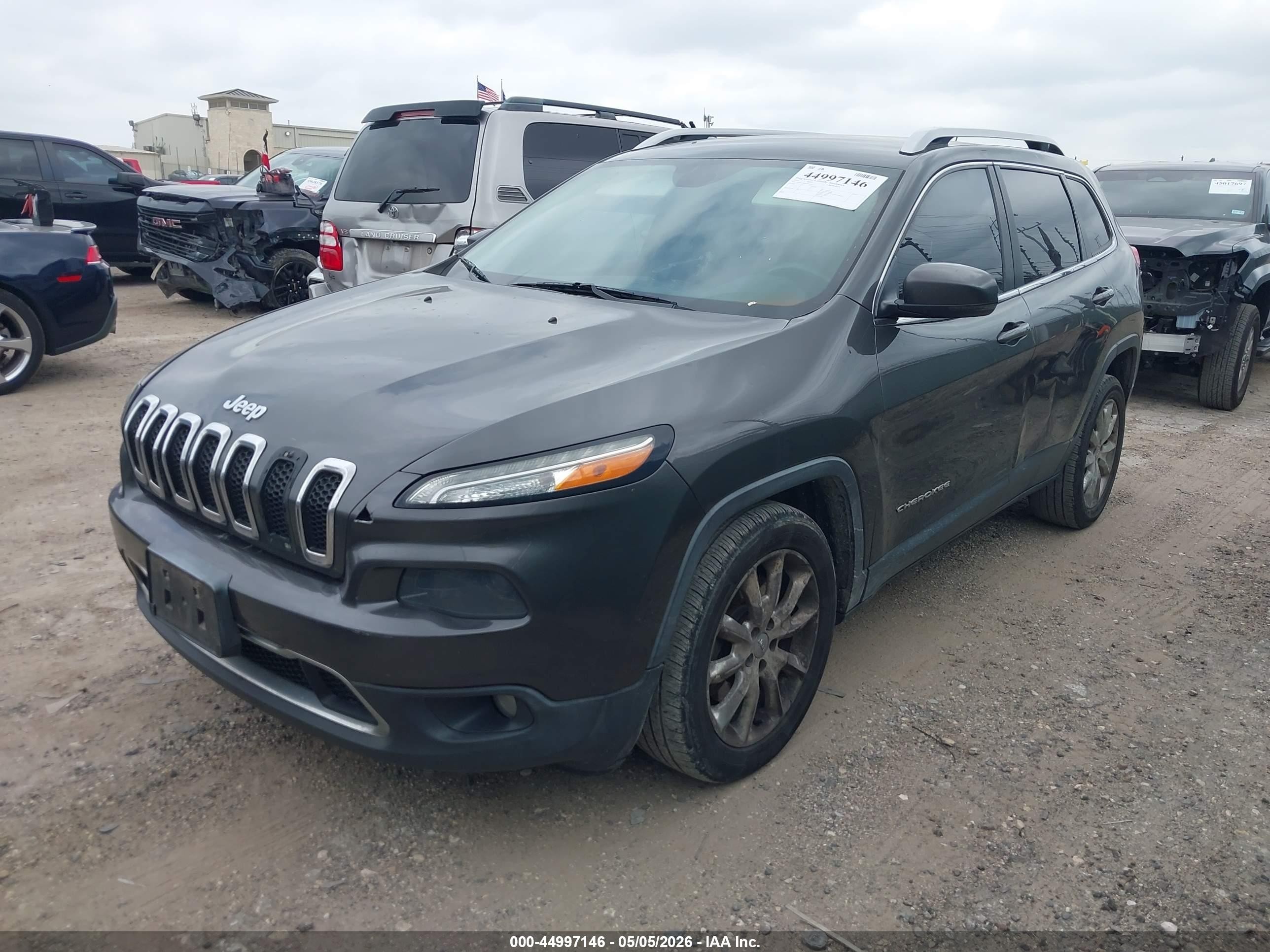 2014 Jeep Cherokee Limited Gray vin: 1C4PJLDB9EW217592