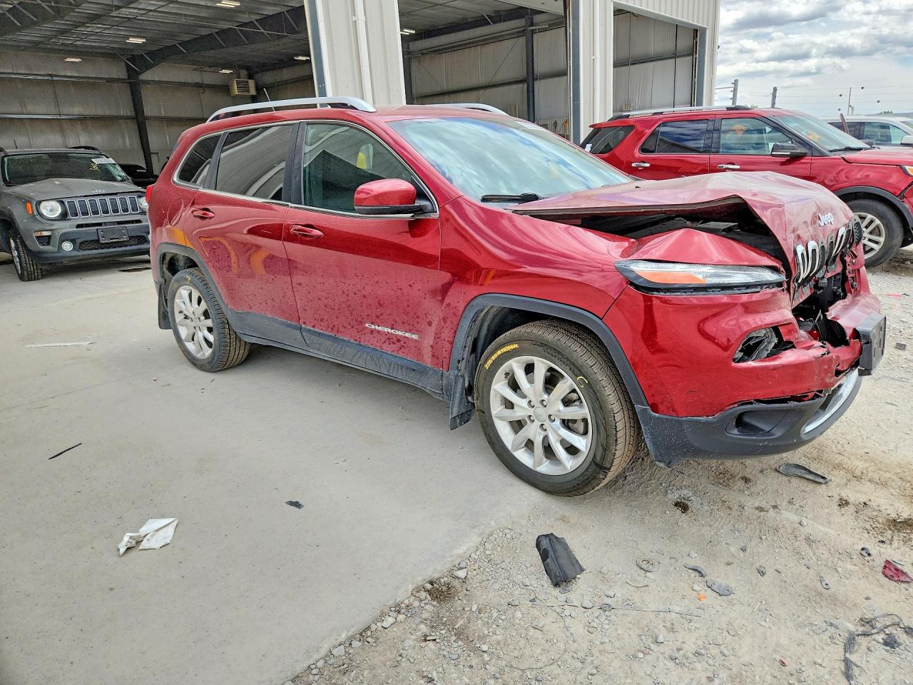 2014 Jeep Cherokee Limited Red vin: 1C4PJLDB9EW313481