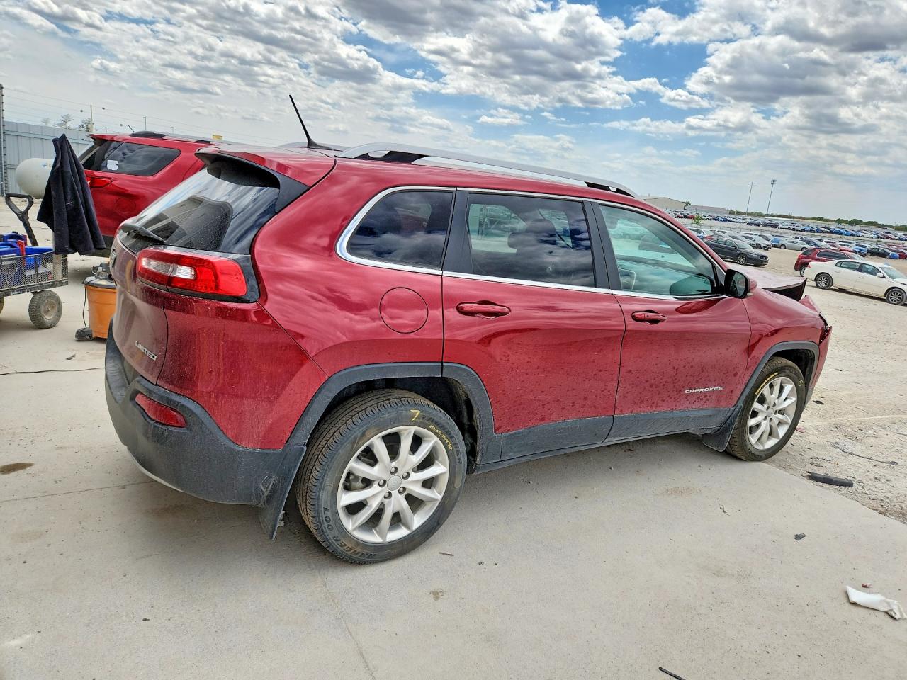 2014 Jeep Cherokee Limited Red vin: 1C4PJLDB9EW313481