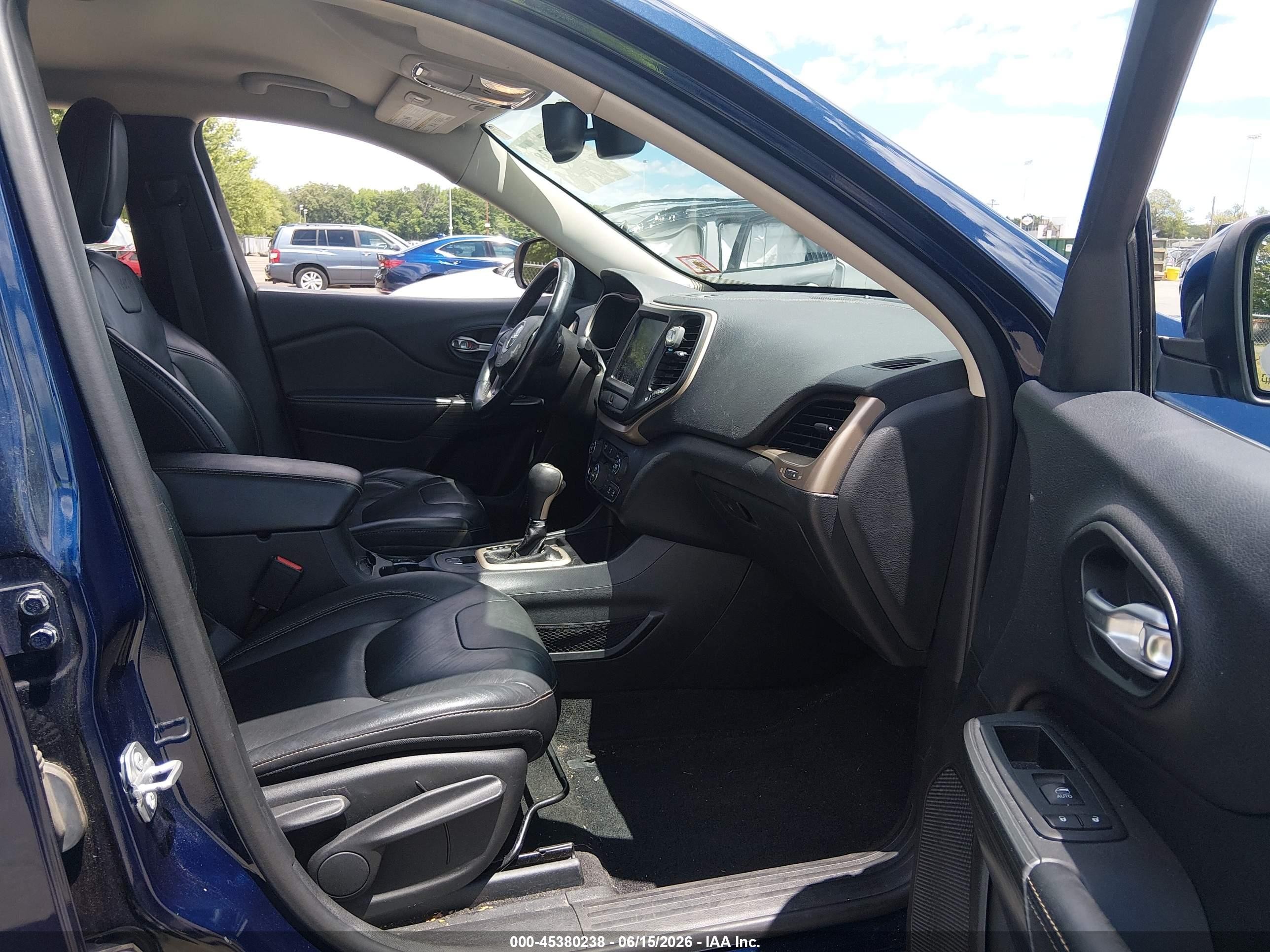 2015 Jeep Cherokee Limited Navy vin: 1C4PJLDB9FW765867