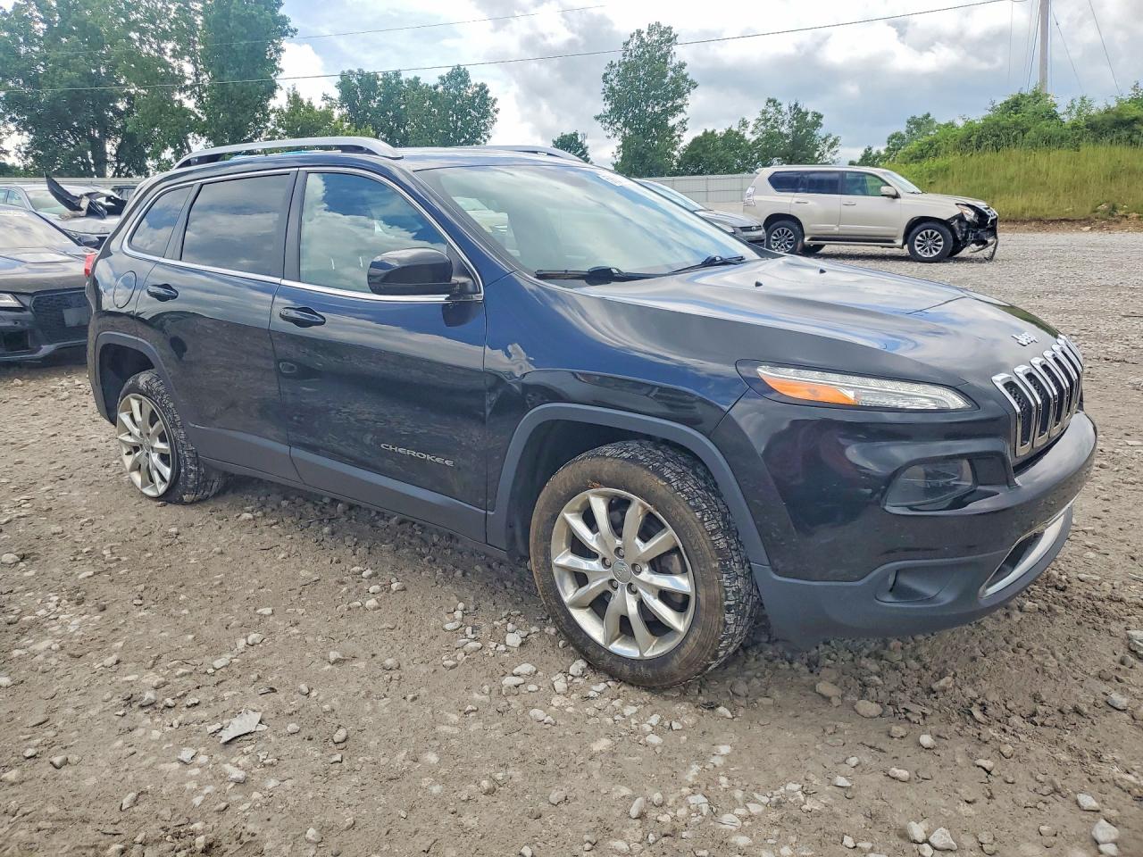 2016 Jeep Cherokee Limited Black vin: 1C4PJLDB9GW160393