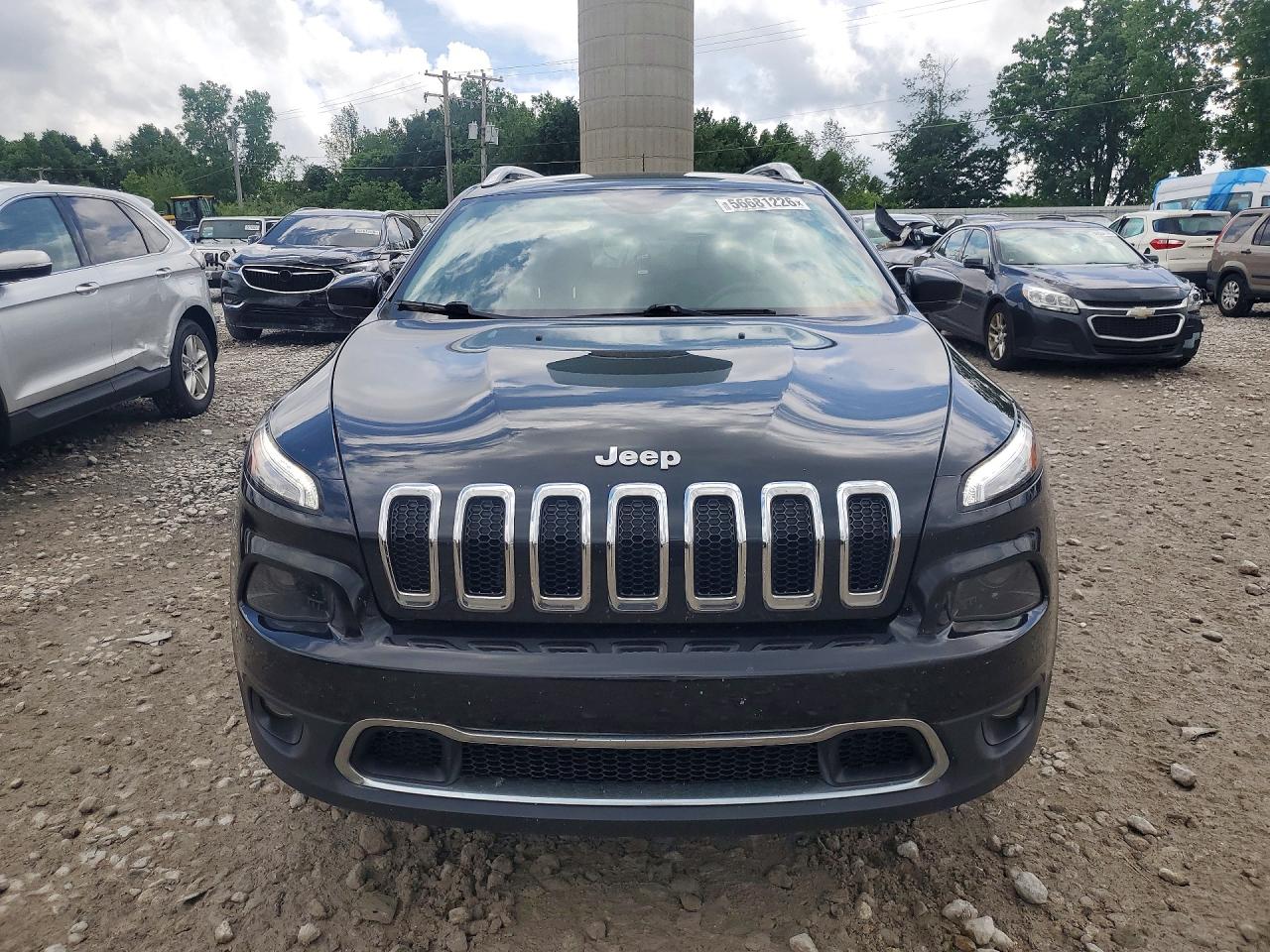 2016 Jeep Cherokee Limited Black vin: 1C4PJLDB9GW160393