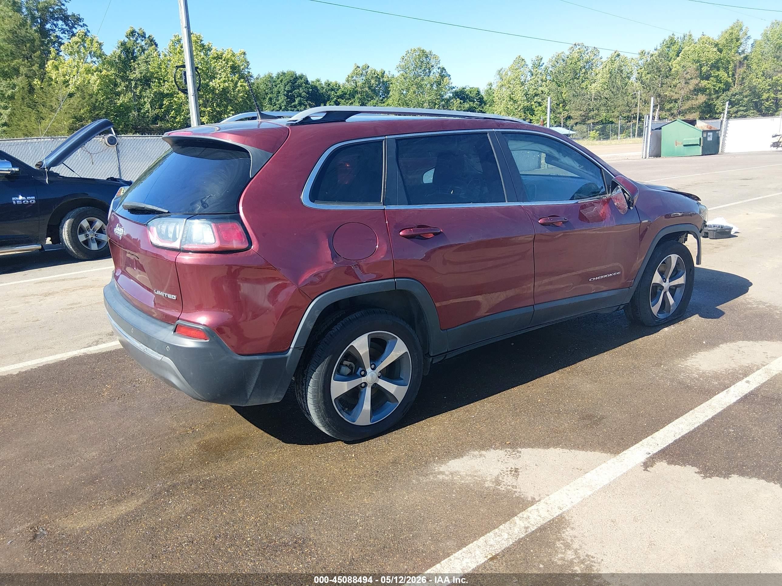 2020 Jeep Cherokee Limited Fwd Maroon vin: 1C4PJLDB9LD502981