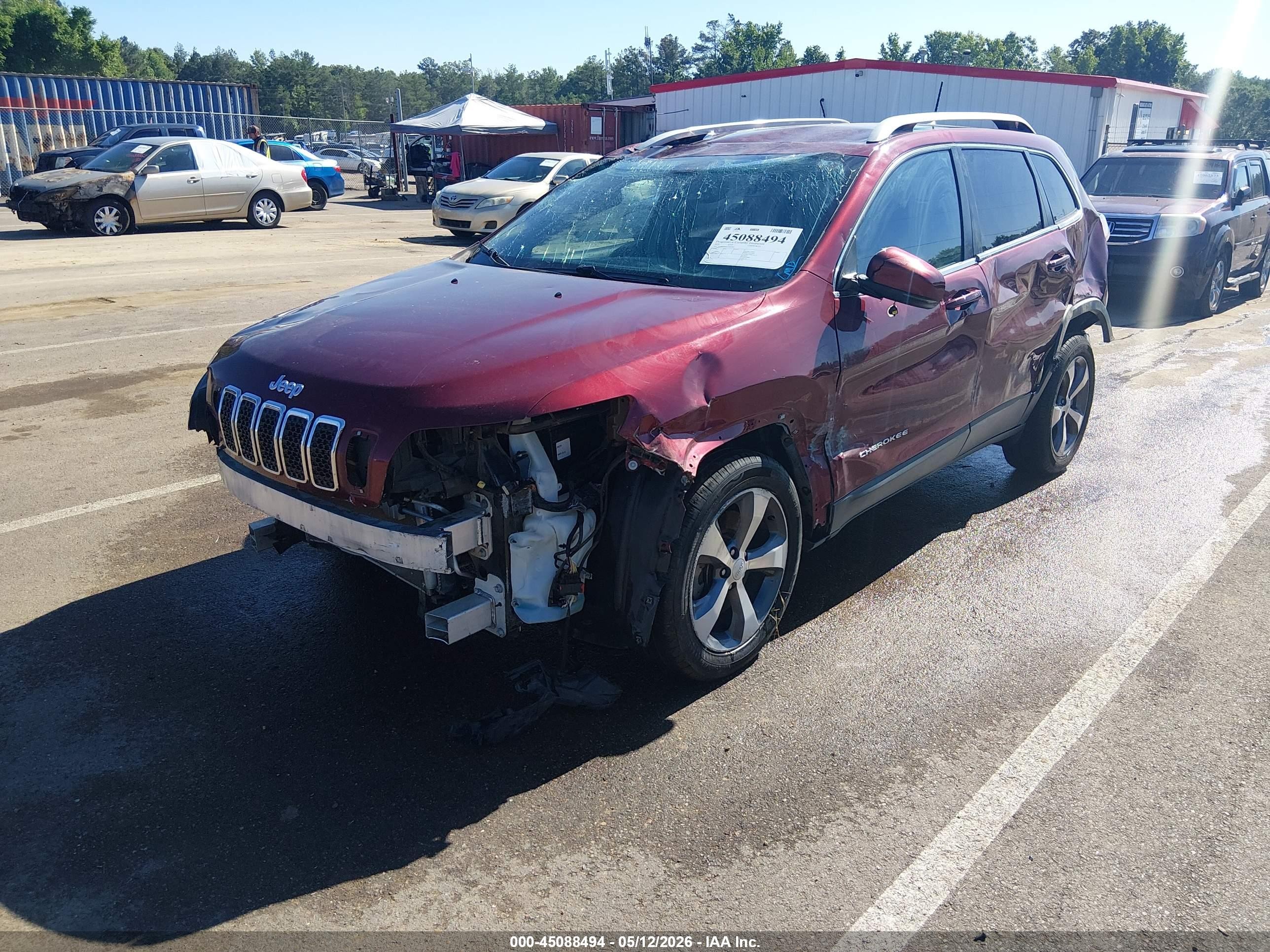 2020 Jeep Cherokee Limited Fwd Maroon vin: 1C4PJLDB9LD502981