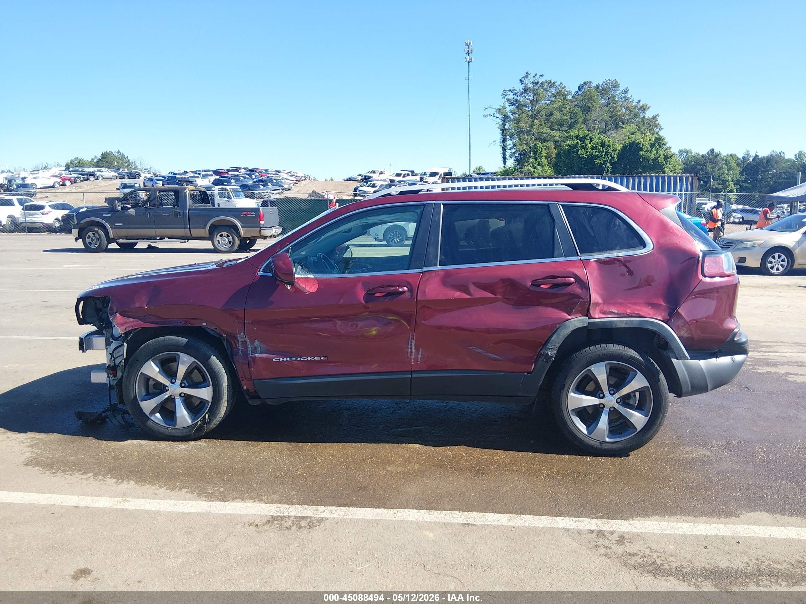 2020 Jeep Cherokee Limited Fwd Maroon vin: 1C4PJLDB9LD502981