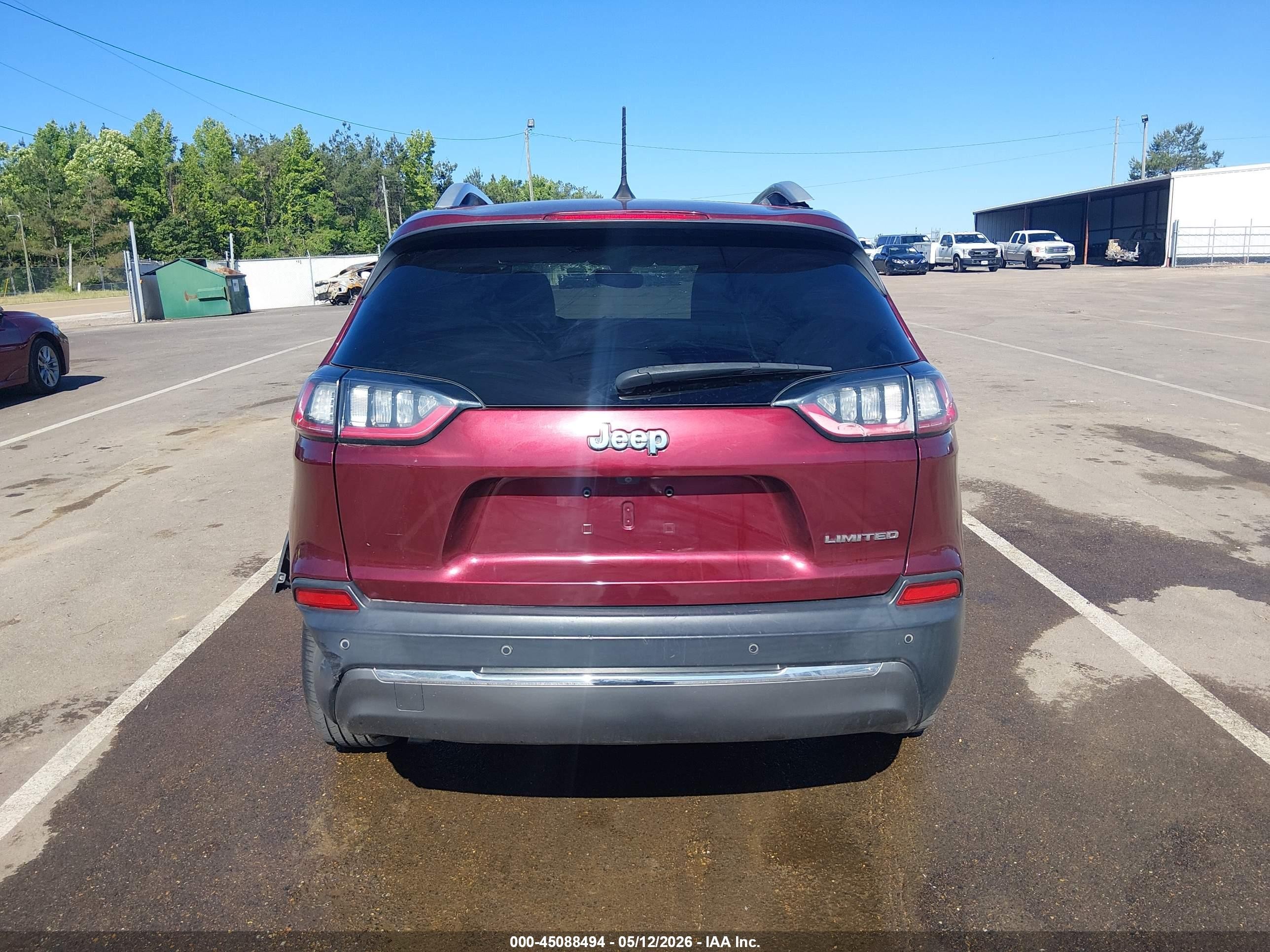 2020 Jeep Cherokee Limited Fwd Maroon vin: 1C4PJLDB9LD502981