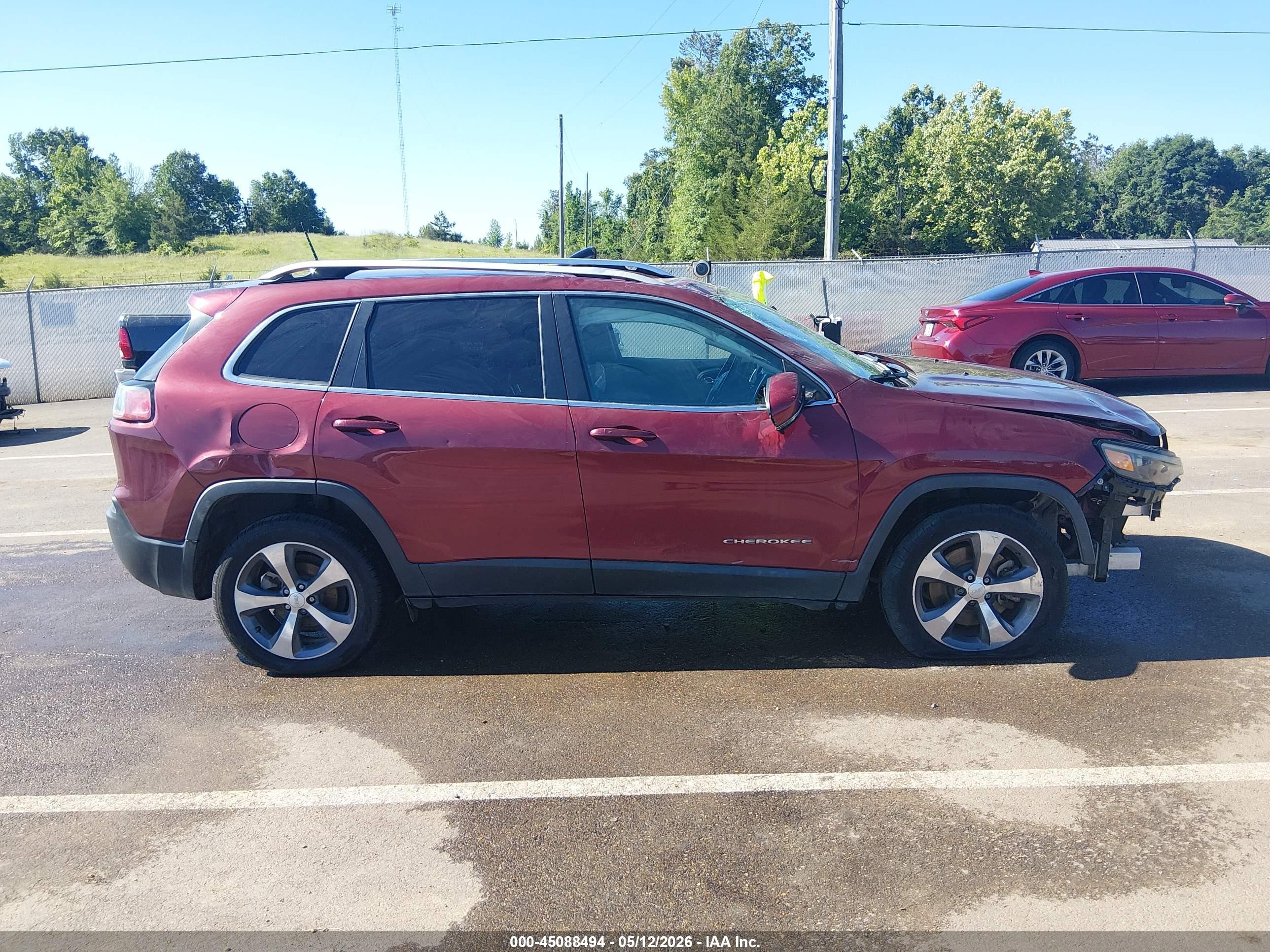 2020 Jeep Cherokee Limited Fwd Maroon vin: 1C4PJLDB9LD502981