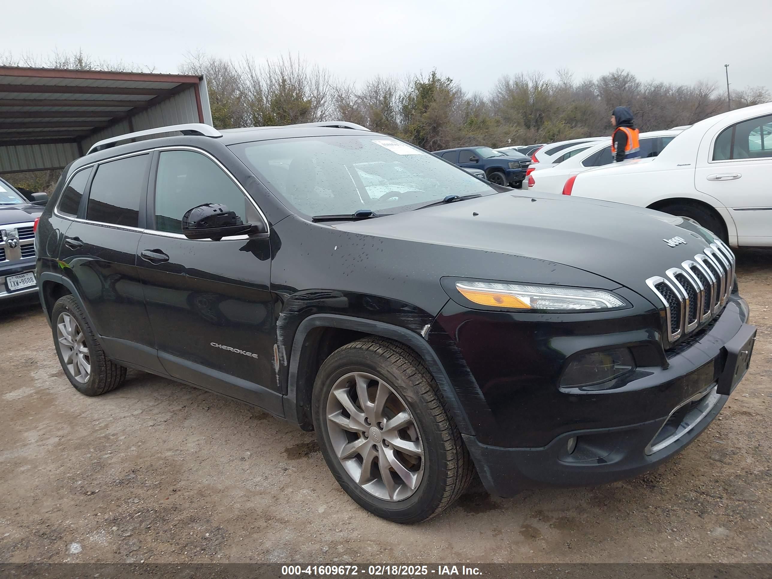 2017 Jeep Cherokee Limited Fwd Черный vin: 1C4PJLDBXHD224339