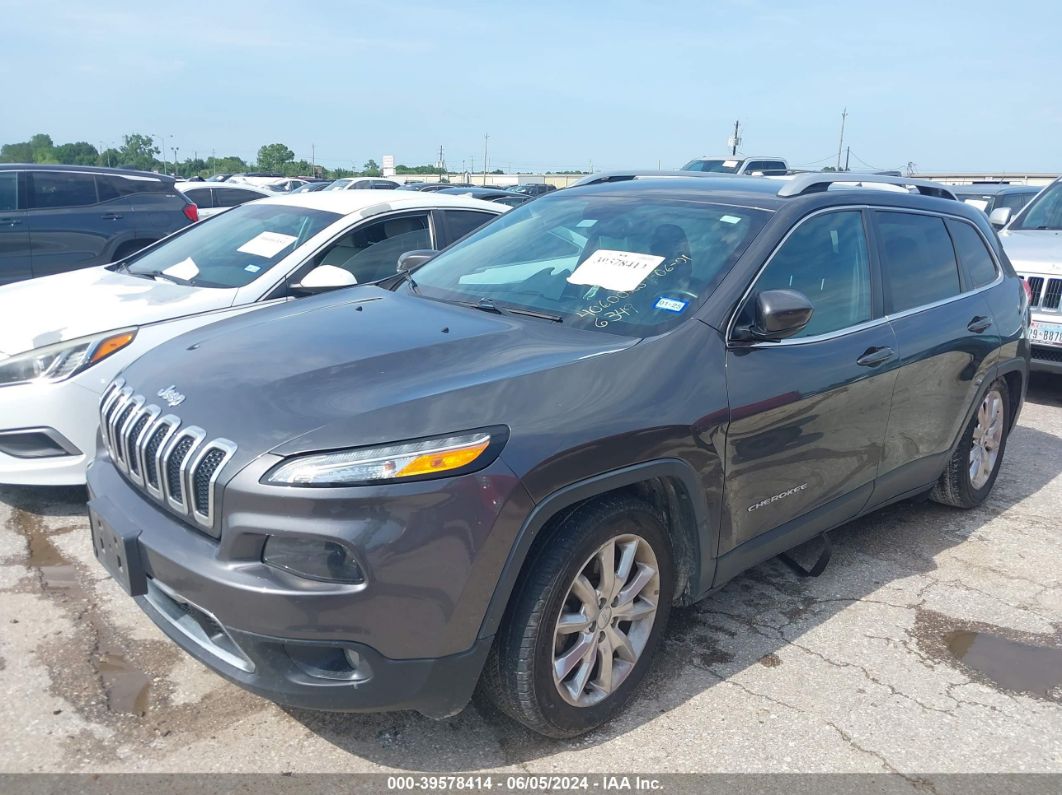 2017 Jeep Cherokee Limited Fwd Gray vin: 1C4PJLDBXHW516349