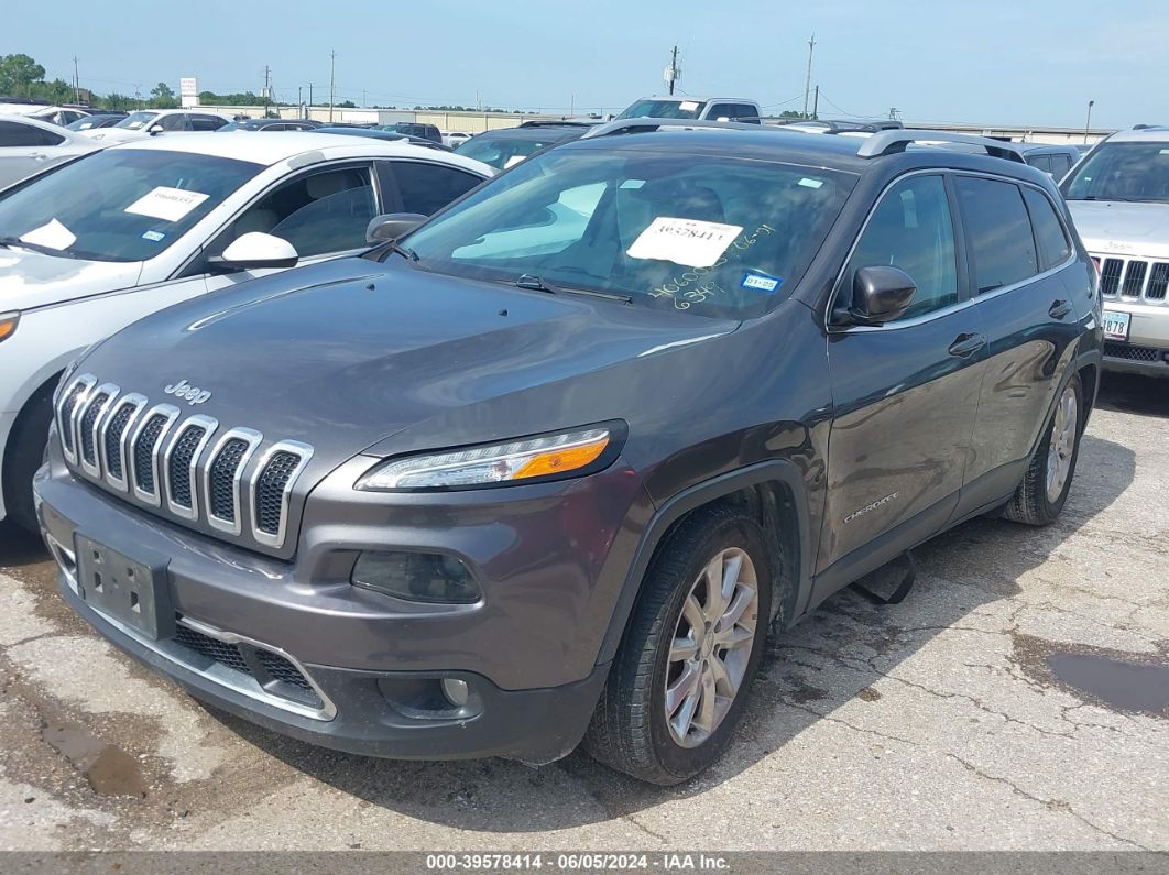 2017 Jeep Cherokee Limited Fwd Gray vin: 1C4PJLDBXHW516349