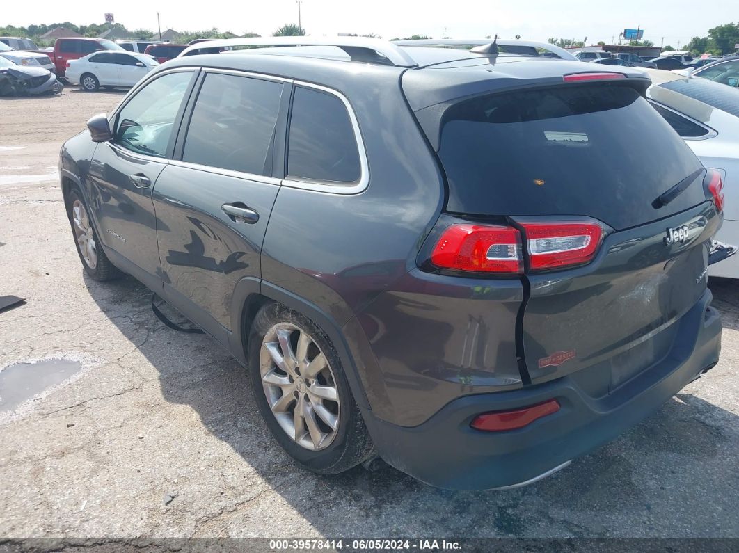 2017 Jeep Cherokee Limited Fwd Gray vin: 1C4PJLDBXHW516349
