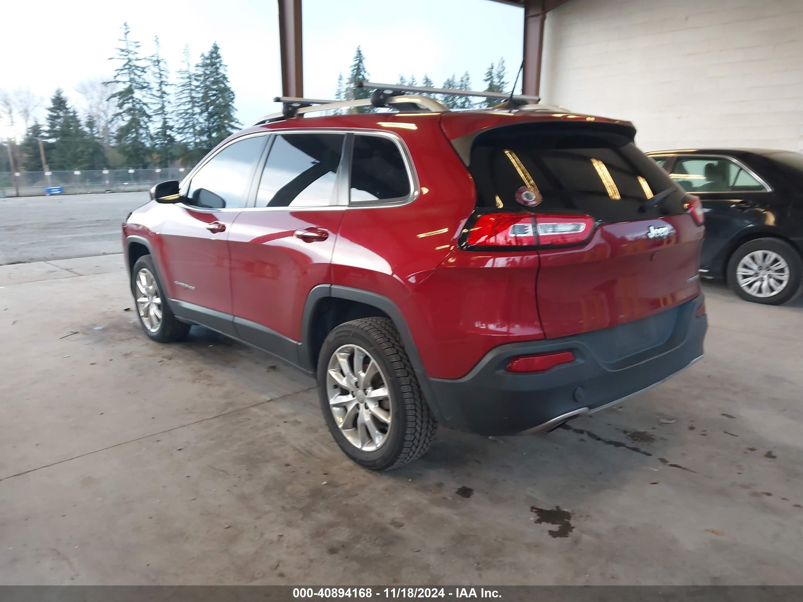 2017 Jeep Cherokee Limited Fwd Red vin: 1C4PJLDBXHW517629