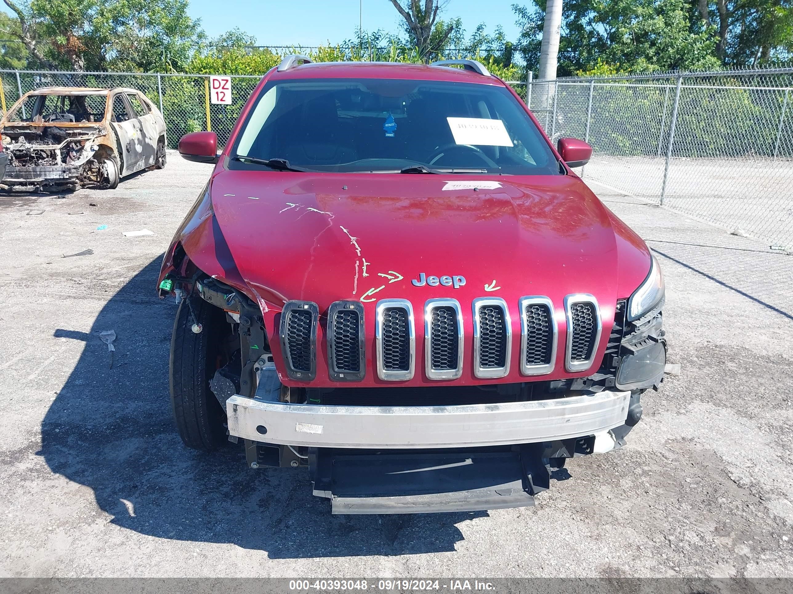 2017 Jeep Cherokee Limited Fwd Red vin: 1C4PJLDBXHW526010