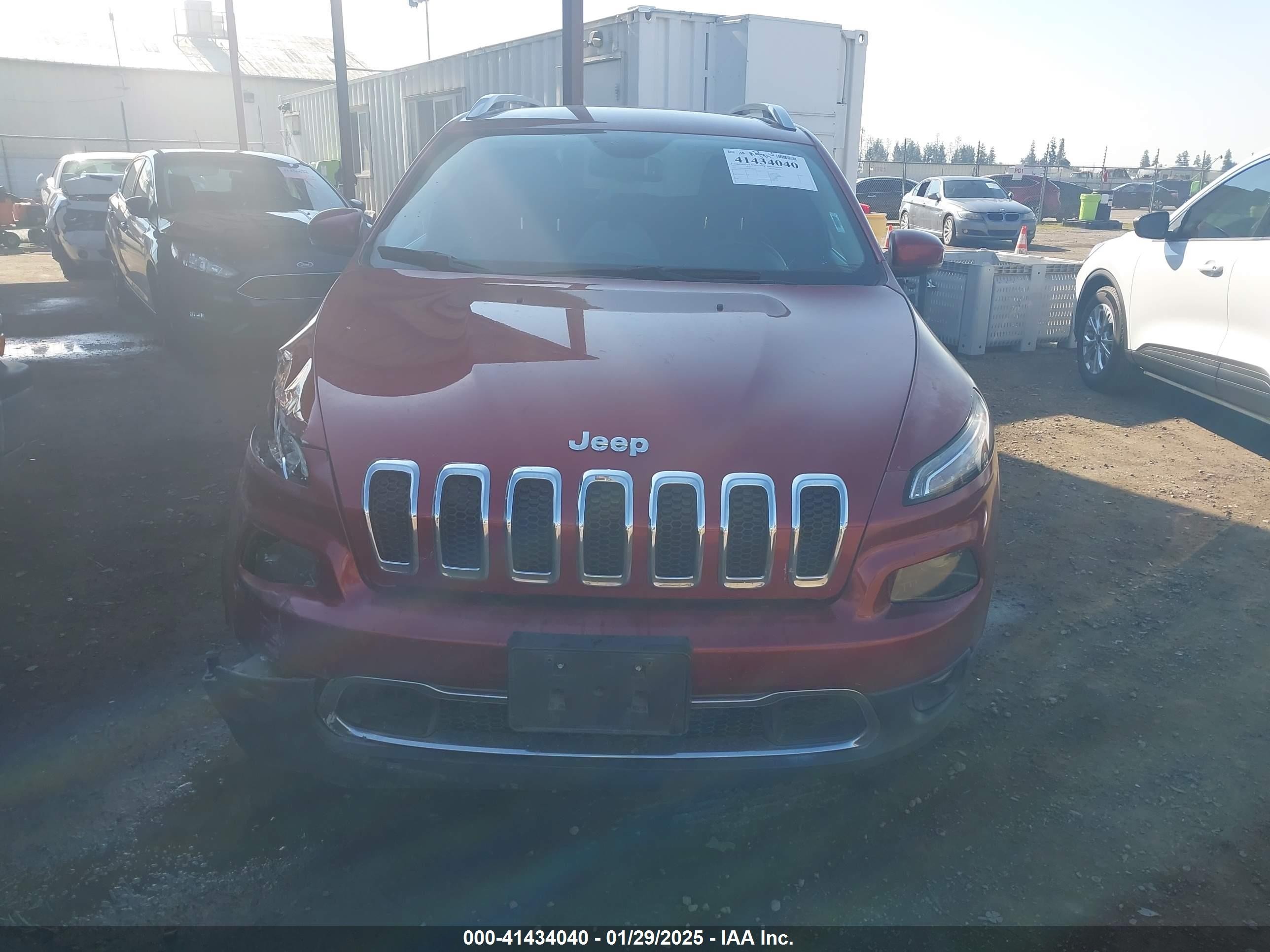 2017 Jeep Cherokee Limited Fwd Бордовый vin: 1C4PJLDBXHW539968
