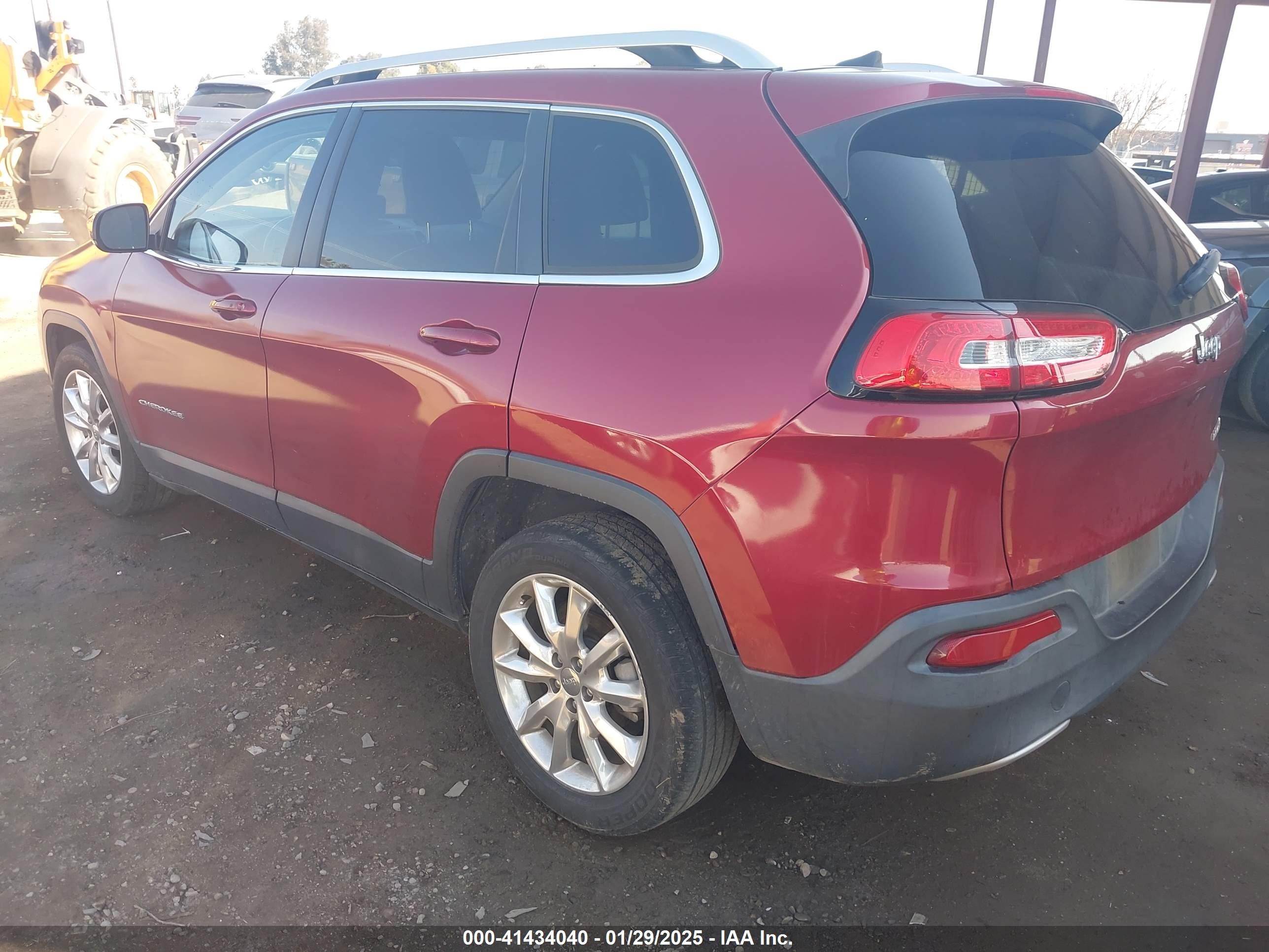 2017 Jeep Cherokee Limited Fwd Бордовый vin: 1C4PJLDBXHW539968