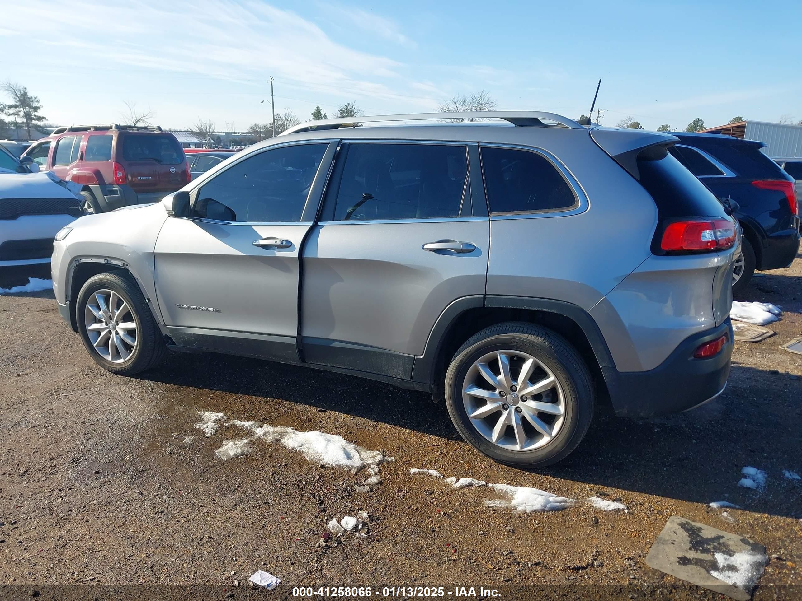2017 Jeep Cherokee Limited Fwd Gray vin: 1C4PJLDBXHW548184