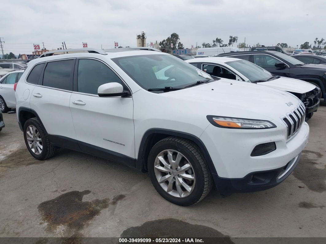 2017 Jeep Cherokee Limited Fwd White vin: 1C4PJLDBXHW572601